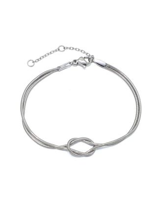 Adornia Adornia Tarnish-Resistant Knotted Rope Chain Bracelet