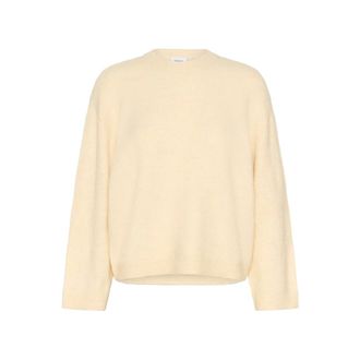Saint Tropez Jersey de cuello redondo - Knitwear - Mujer - Beige - L