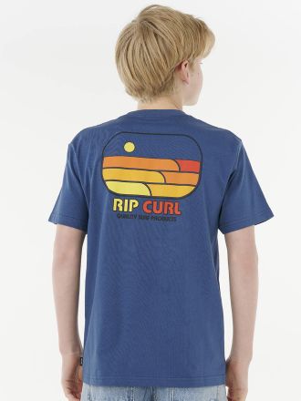 Rip Curl Jungen T-Shirt mit Surf-Print RIP CURL, Baumwolle blau