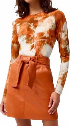 Marie Oliver Vallie Mini Skirt In Brandy