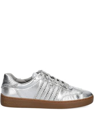 Michael Michael Kors embellished sneakers - women - Fabric/Synthetic Rubber/Leather - 7.5 - Grey