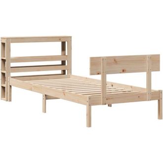 vidaXL Vidaxl - Estructura De Cama Sin Colch&oacute;n Madera Maciza De Pino 90x200 Cm