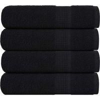 OEM Toallas De Ba&ntilde;o Frogn, Juego De 4, Negras, 70 X 140 Cm, 360 G/m&sup2; - Crezuo