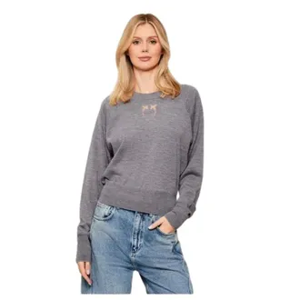 Pinko Mujer, Jerseys, Gris, Talla: XS