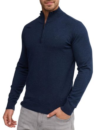 Indicode Troyer INDICODE Lillamos, Herren, Gr. XXL, blau (navy mix), Strick, Obermaterial: 80% Baumwolle, 20% Polyamid, unifarben, normal, ohne Ausschnitt, Pul