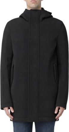 Manuel Ritz Hooded Montgomery Coat - Heren - Parka Jassen - Zwart - M - Jassen