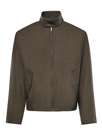 Bottega Veneta Compact Cotton Harrington Jacket