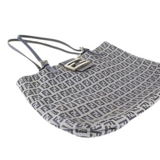 Fendi Pre-owned Zucchino Tote Bag - Dames - Pre-owned - Blauw - Maat: ONE Size