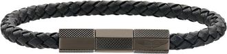 Aston Martin AML Thrill Armband - Heren - Armbanden - Zwart - ONE Size - Leer - Accessoires