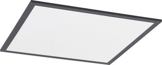 Lindby Led Panel nelios En Negro De Aluminio - Lindby