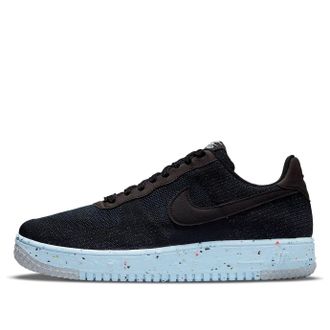 Nike Air Force 1 Crater Flyknit Black Chambray Blue DC4831-001