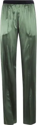 Tom Ford Broeken, Dames, Groen, M, Leather Broeken