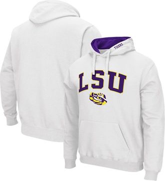 Colosseum Mens Colosseum White LSU Tigers Arch & Logo 3.0 Pullover Hoodie at Nordstrom, Size Xx-Large