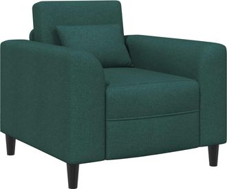 vidaXL Sill&oacute;n Verde Oscuro Tela Vidaxl