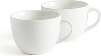 La Redoute Interieurs Set van 2 porseleinen kommen met handvat, Ginny