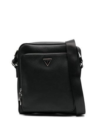 Guess Co Milano messenger bag - men - Polyurethane/Polyester - OS - Black
