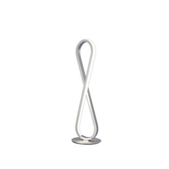 Netlighting Bucle Table Lamp 18W LED 3000K 1550lm Polished Chrome Frosted Acrylic in Silver