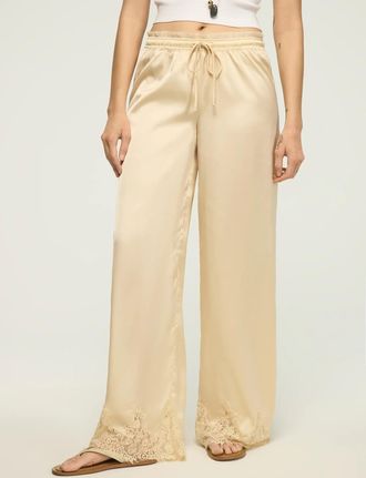 Lucky Brand Womens Lace Trim Pant