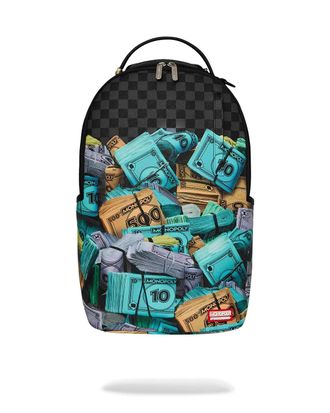 Sprayground Gold Floral Remix Backpack Unisex Black Gold Vibrant Floral SPR232