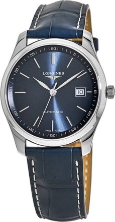 Longines Master Collection Automatic 40mm Blue Dial Leather Strap Mens Watch L2.793.4.92.0