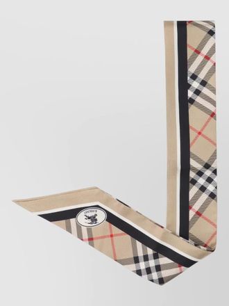 Burberry rectangular check pattern mens scarf accessory