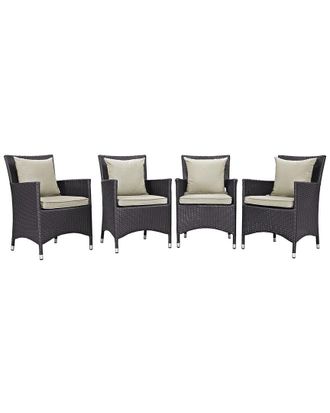 ModWay Convene 4-Piece Outdoor Patio Dining Set
