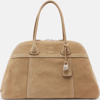 Miu Miu Vivant Large suede bowling bag