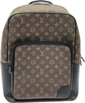 Louis Vuitton Monogram Macassar Marron Coated Canvas Backpack (Pre-Owned)