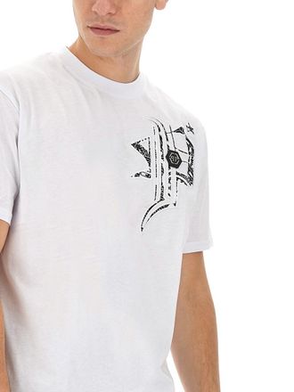 Philipp Plein Logo-Print Cotton T-Shirt - White