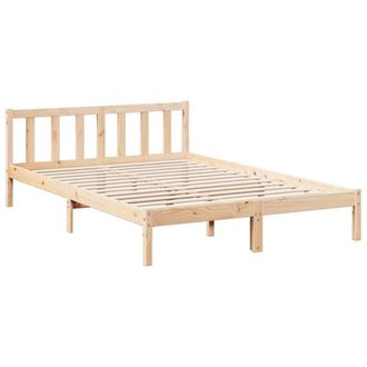 Berkfield Home Decorative Extra Long Bed Frame without Mattress 160x210 cm Solid in Natural