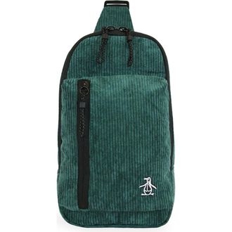 Original Penguin Corduroy Sling Bag in Turquiose at Nordstrom Rack