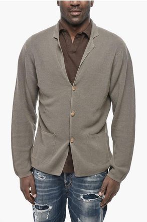 Altea Ribbed Linen-Blend Cardigan size Xxl