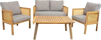 Sunnydaze Sanibel 4Pc Patio Conversation Set
