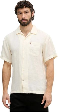 Napapijri Hombre, Camisas, Beige, Talla: S