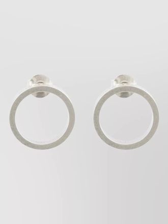 Maison Margiela numeric engraved hoop earrings signature design