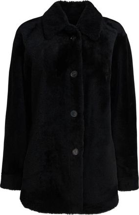 Semper Cappotto in Pelle Double-Face Monopetto - - Jackets - Donna - Nero - L