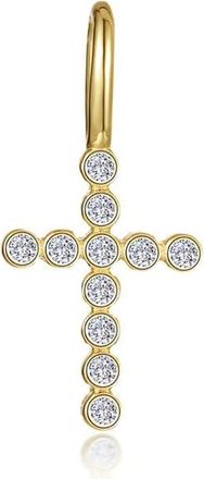 Lafonn Simulated Diamond Cross Charm in Gold at Nordstrom