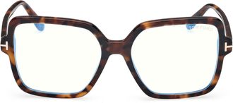 Tom Ford Tortoiseshell Ft6063-B Square Eyeglasses