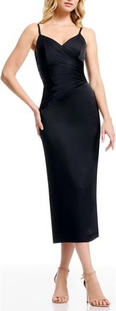 Dress The Population Tonia Body-Con Cocktail Dress in Black at Nordstrom, Size Xx-Large