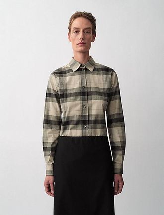 Calvin Klein Camisa Con Botones De Cuadros Scarlett
