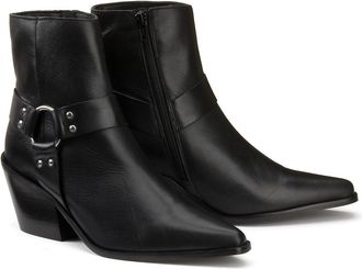 La Redoute Collections Biker boots in leer, western spirit