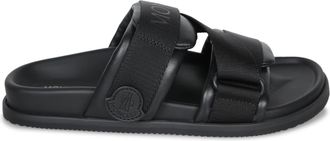 Moncler Logo Black Sandals