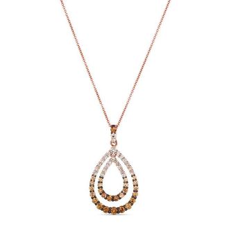 Le Vian Ladies Chocolate Balayage Necklaces set in 14K Strawberry Gold