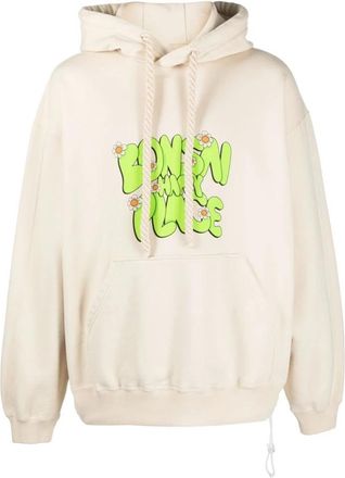 BONSAI Hoodies - Heren - Hoodies - Beige - L - Katoen - Hoodies & sweatvesten