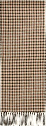 PIACENZA 1733 Mens Silk Cashmere Check Windowpane Scarf
