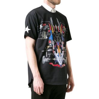 Givenchy Black Racing Print T-Shirt Size S