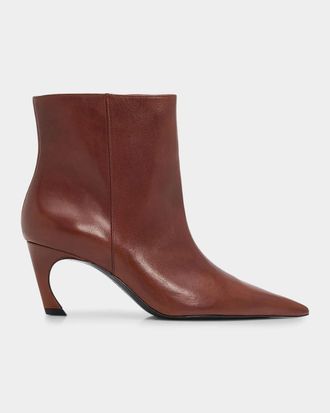 Schutz 75mm Lexi Leather Ankle Boots