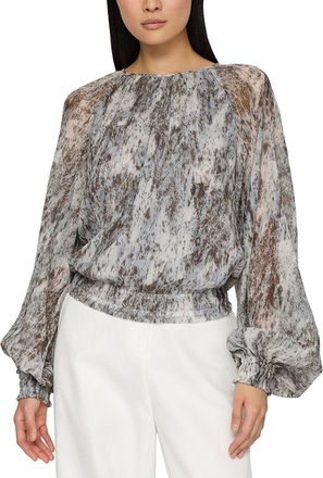 Lafayette 148 New York Petite Gathered Detail Blouse