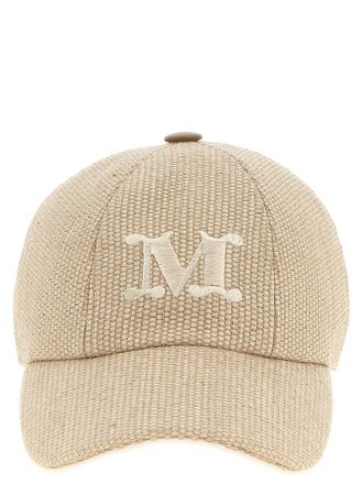 Max Mara Beige Logo Baseball Hat