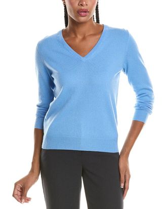 N.Peal N. PEAL Phoebe V-Neck 100% Cashmere Sweater